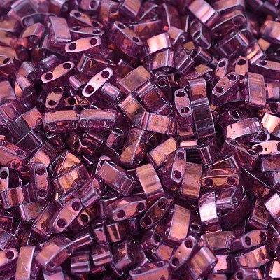 10 g Half Tila Beads 5x2.3x1.9 mm, 2 Holes, Mix, Miyuki Japanese Beads