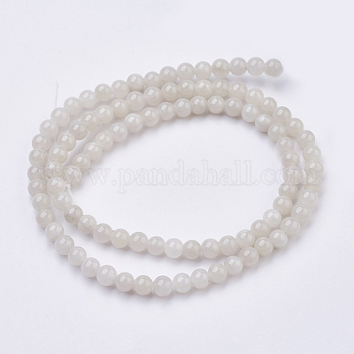 Chapelets de perles en jade jaune naturel&nbsp;G-G598-4mm-YXS-03-1