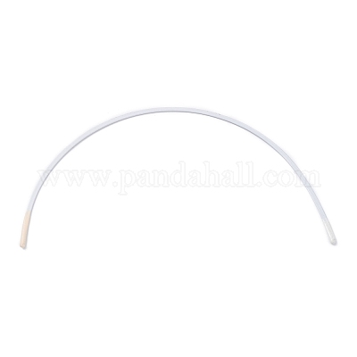 (Defective Closeout Sale: Paint Scratch) Steel Bra Underwire, Sturdy Metal  Bra Wire for Bra Shaping, White, 145x2.5x1mm