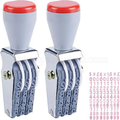 Timbre numérique en plastique réglable&nbsp;AJEW-WH0241-07-1