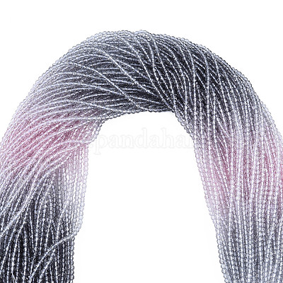 Chapelets de perles en verre transparente  &nbsp;GLAA-N041-010-06-1