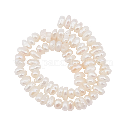 CHGCRAFT 1 Strand Natural Cultured Freshwater Pearl Beads Strands PEAR-CA0001-07-1