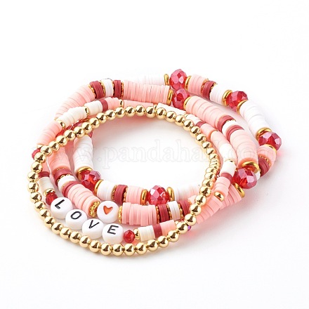Ensembles de bracelets en perles extensibles BJEW-JB06201-1