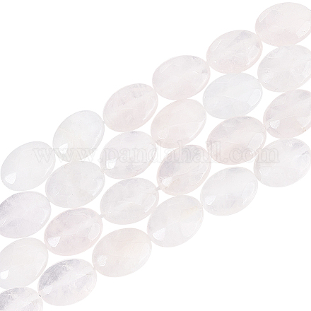 Nbeads ca. 26 Stück facettierte ovale Edelsteinperlen G-NB0004-33-1