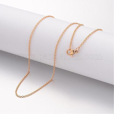 Ion Plating(IP) 304 Stainless Steel Necklace MAK-K004-18G-1