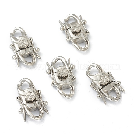 304 Stainless Steel Twister Clasps STAS-G244-13C-P-1