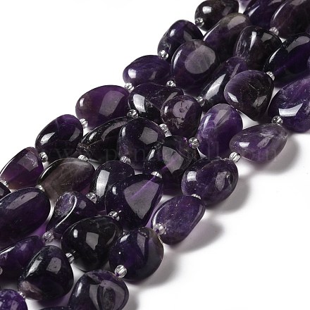 Natural Amethyst Beads Strands G-B026-02A-1