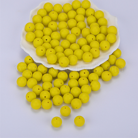 Круглые силиконовые фокусные бусины SI-JX0046A-134-1