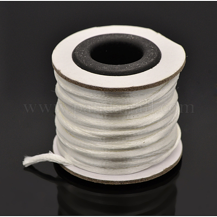 Cordons fil de nylon tressé rond de fabrication de noeuds chinois de macrame rattail X-NWIR-O001-A-01-1