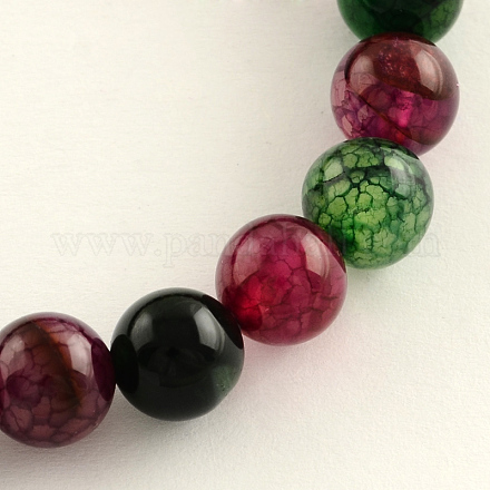 Runde gefärbt natürlichen Turmalin Edelstein Perlen Stränge X-G-R262-10mm-1