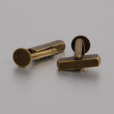 Brass Cuff Button KK-J184-33AB-NF-1