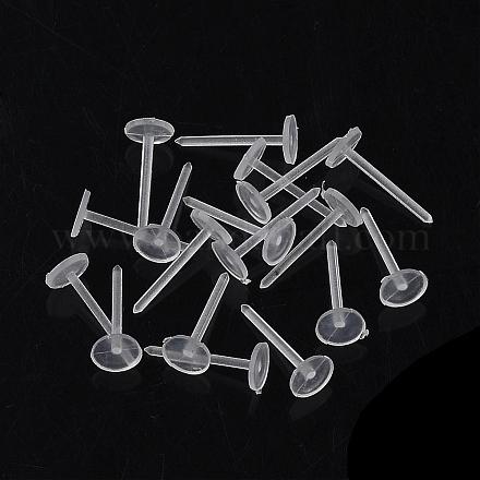 Accessoires de puces d'oreilles en plastique KY-R011-01-1