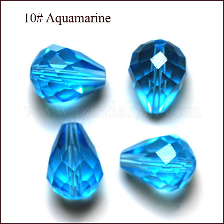 Abalorios de cristal austriaco de imitación SWAR-F062-10x8mm-10-1