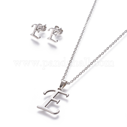 304 Stainless Steel Jewelry Sets X-SJEW-L141-052E-1