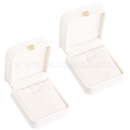2 шт. подарочные коробки с подвеской из искусственной кожи LBOX-CL0001-01-1