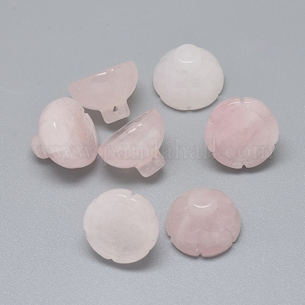 Naturale perle di quarzo rosa G-F637-01F-1