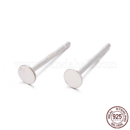Accessoires de goujon d'oreille en argent pur X-STER-A003-103A-1