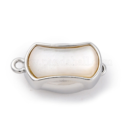 Прямоугольные латунные застежки-коробочки KK-P291-48P-02-1