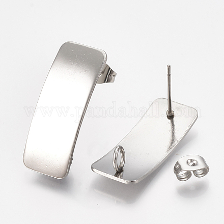 Accessoires de puces d'oreilles en 304 acier inoxydable X-STAS-Q231-08A-1
