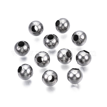 Perles rondes en 304 acier inoxydable STAS-TAC0004-8mm-P-1