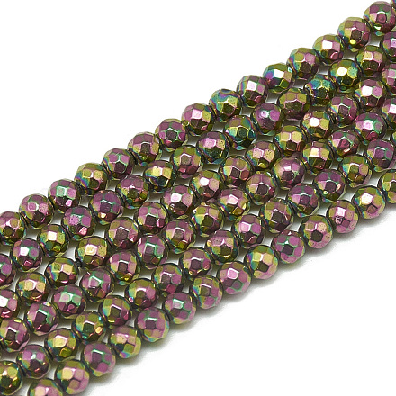 Brins de perles d'hématite synthétiques G-S300-27A-3mm-1