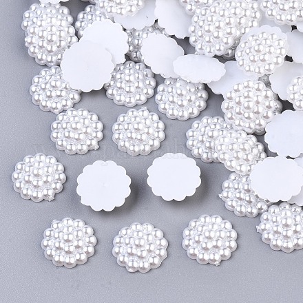 Cabujones de perlas de imitación de plástico ABS SACR-R858-Z9-1