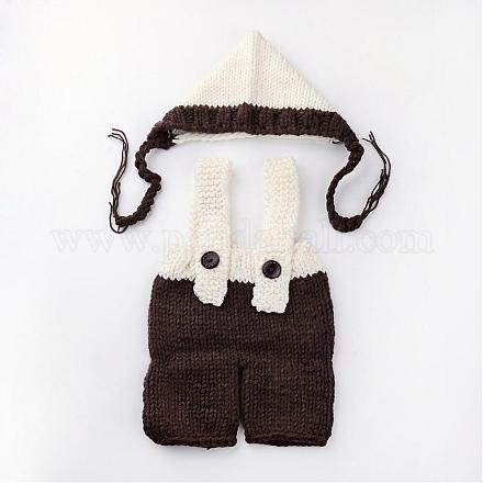 Costume del beanie del bambino dell'uncinetto AJEW-R030-43-1