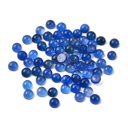 Natürliche Achat Cabochons&nbsp;G-P393-R01-6MM-1