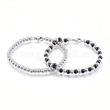 Bracelets de perle en 304 acier inoxydable BJEW-G544-33-1