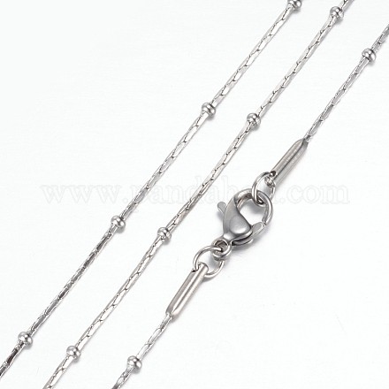 304 Stainless Steel Coreana Chain Necklaces STAS-G083-24P-1