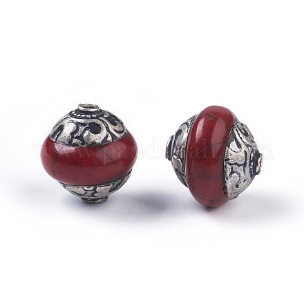 Tibetische Stil Perlen TIBEB-E079-05A-1