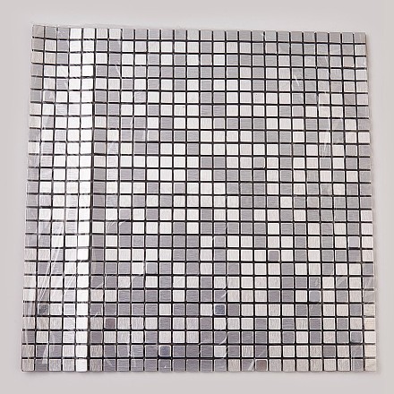 Plato de aluminio adhesivo de mosaicos autoadhesivos. AJEW-WH0041-02-1