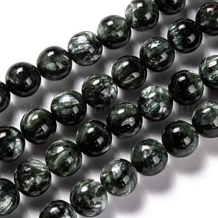 Perles naturelles SERAPHINITE brins G-E557-22B-1