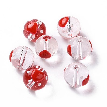 Perles en verre transparentes LAMP-B021-03A-04-1