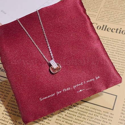 925 подвесные стерлингового серебра ожерелья NJEW-BB34783-P-A-1