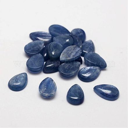 ティアドロップ天然藍晶石/藍晶石/ディセンカボション  12x8x3~4mm G-O145-01C-1