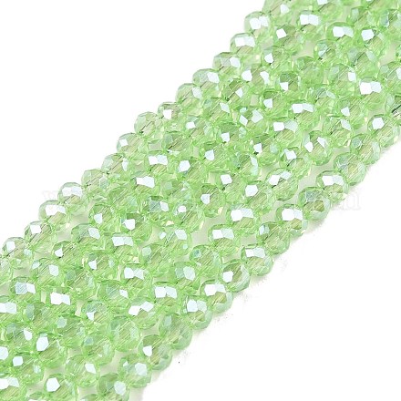 Chapelets de perles en verre électroplaqué EGLA-A044-T2mm-A09-1