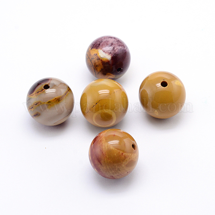 Round Natural Mookaite Beads G-F216-06-1