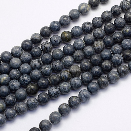 Chapelets de perles en agate fou naturel X-G-G707-8mm-A20-1