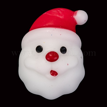 Tema navideño Papá Noel forma juguete antiestrés AJEW-P085-07-1