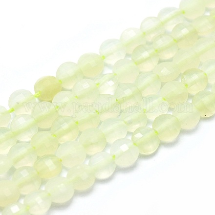 Natürliche Zitronen Jade Perlen Stränge G-G792-17-1