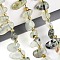 Natural Prehnite Beads Strands, Nuggets, Top Drilled, Tumbled Stone, with Seed Beads, 9.5~25x4~11.5x3.5~8mm, Hole: 0.8~1mm, about 42~61pcs/strand, 14.96~16.14''(38~41cm)