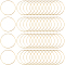50Pcs Brass Linking Rings, Round Ring, Golden, 50x1mm, Inner Diameter: 48mm