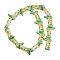 Boot Baking Paint Glass Enamel Beads, Orange, 23x16.5~17x7.5~8.5mm, Hole: 0.8~1.2mm