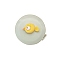 Plastic Tape Measures, Flat Round, Bird, Dark Sea Green, 4.9cm