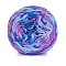 Polyester Yarn, for Sweater Hat Socks Baby Blankets, Segment Dyed, Blue, 6mm