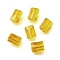 Glass Imitation Austrian Crystal Beads, Rectangle, Faceted, Gold, 8x6.5x4mm, Hole: 1.2mm