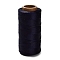 260M Waxed Polyester Cords, Flat, Midnight Blue, 0.8x0.3mm, about 284.34 Yards(260m)/Roll