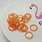 1Pc Acrylic Plain Band Rings, Sandy Brown, Inner Diameter: 17mm