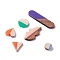 Wood & Resin Cabochons, Mixed Shapes, Mixed Color, 10~45x10~16x3mm